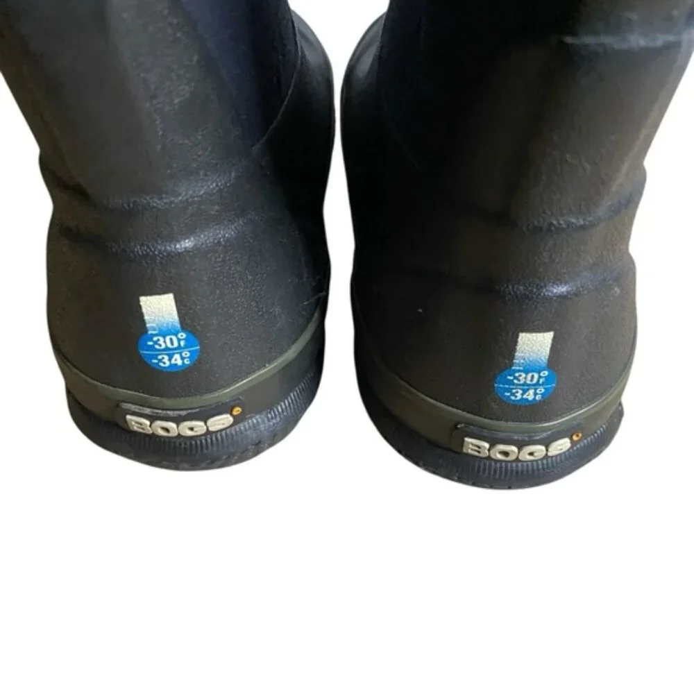 Bogs Kid's York Black Classic High Insulated Waterproof Boots